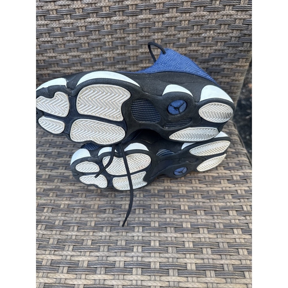 Jordan Air Jordan 13 Kids US 6Y Black/Blue/White Mid Top Leather 884129-400 - Picture 6 of 6